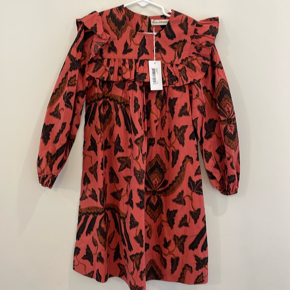 Ulla Johnson Kids KIMAYA Floral PINK RED Dress BNWT !! Limited Release !!